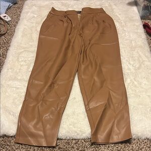 express Women's Brown “Leather” Pants